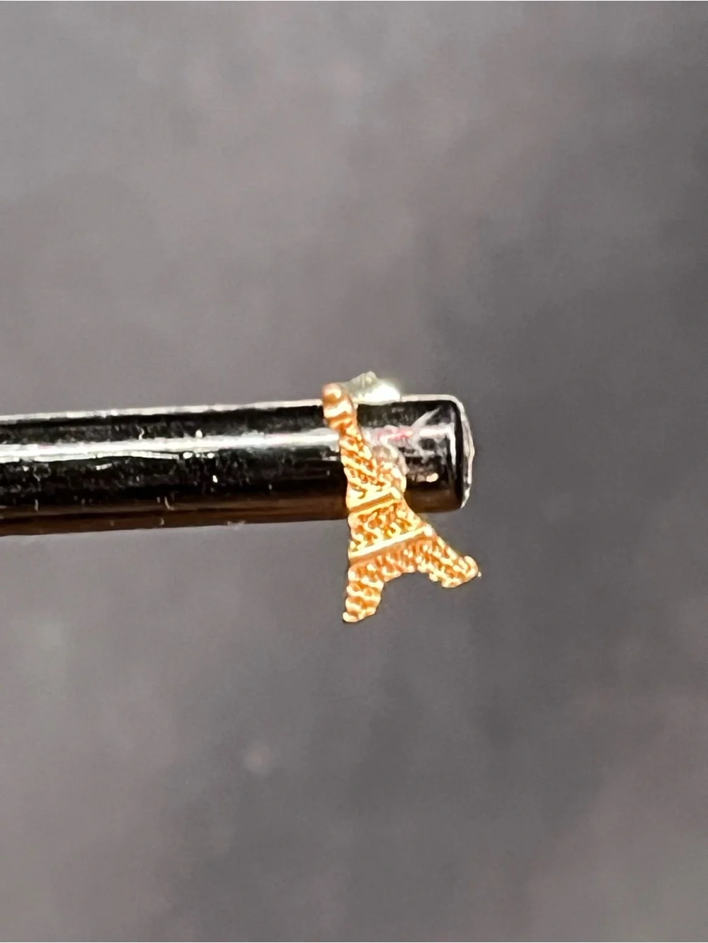 Child Size Sm Rose Gold Tone Eiffel Tower Stud Parisian Earrings Minimalist